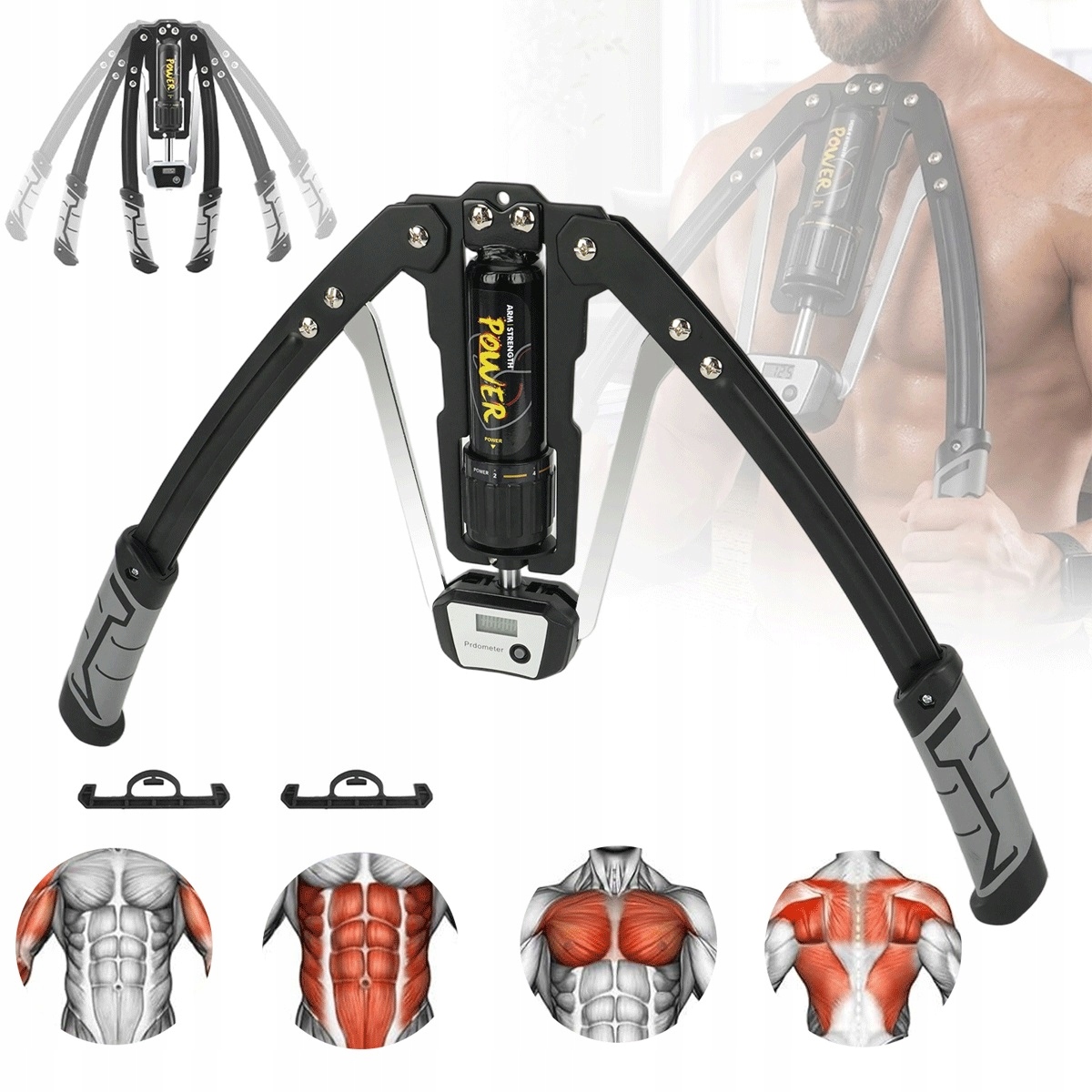 Hydraulický Fitness Twisterový Přístroj S Nastavitelným Odporem 10-200 Kg