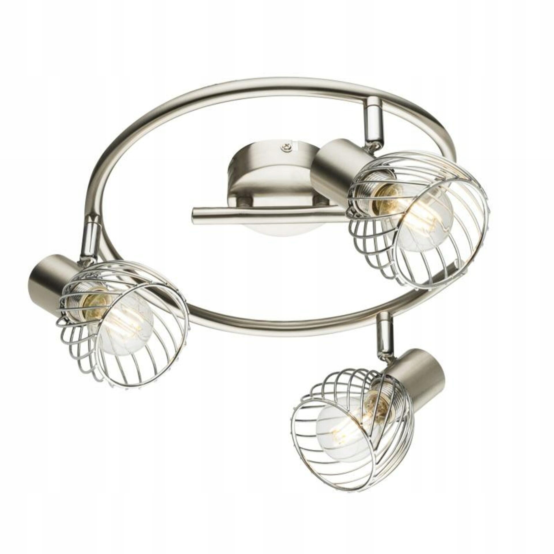 Stropné bodové svietidlo Globo Texas 3xE14 matný nikel/chróm 280mm