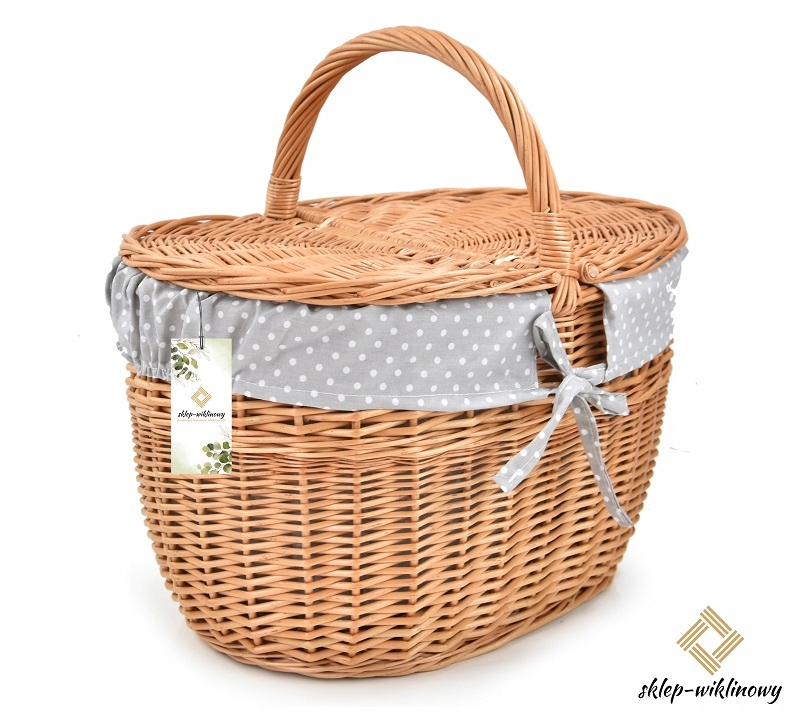 Košík na piknik Nákupní košík uzavíratelný Piknikový košík Dárkový koš