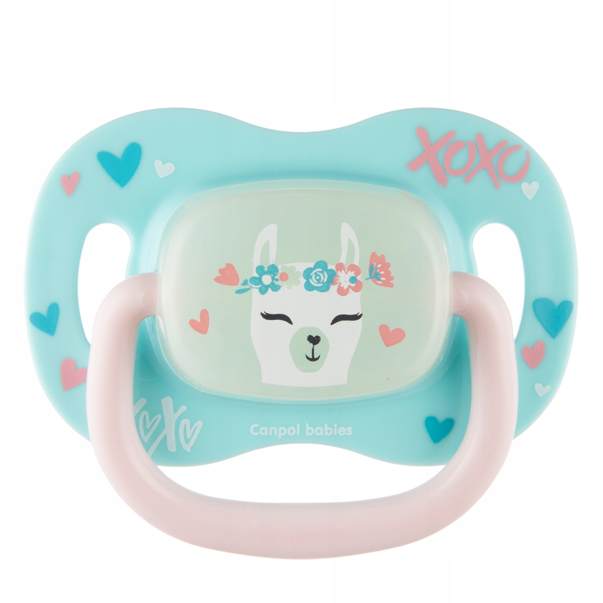 CANPOL Smoczek silikonowy symetryczny Lama 0-6m