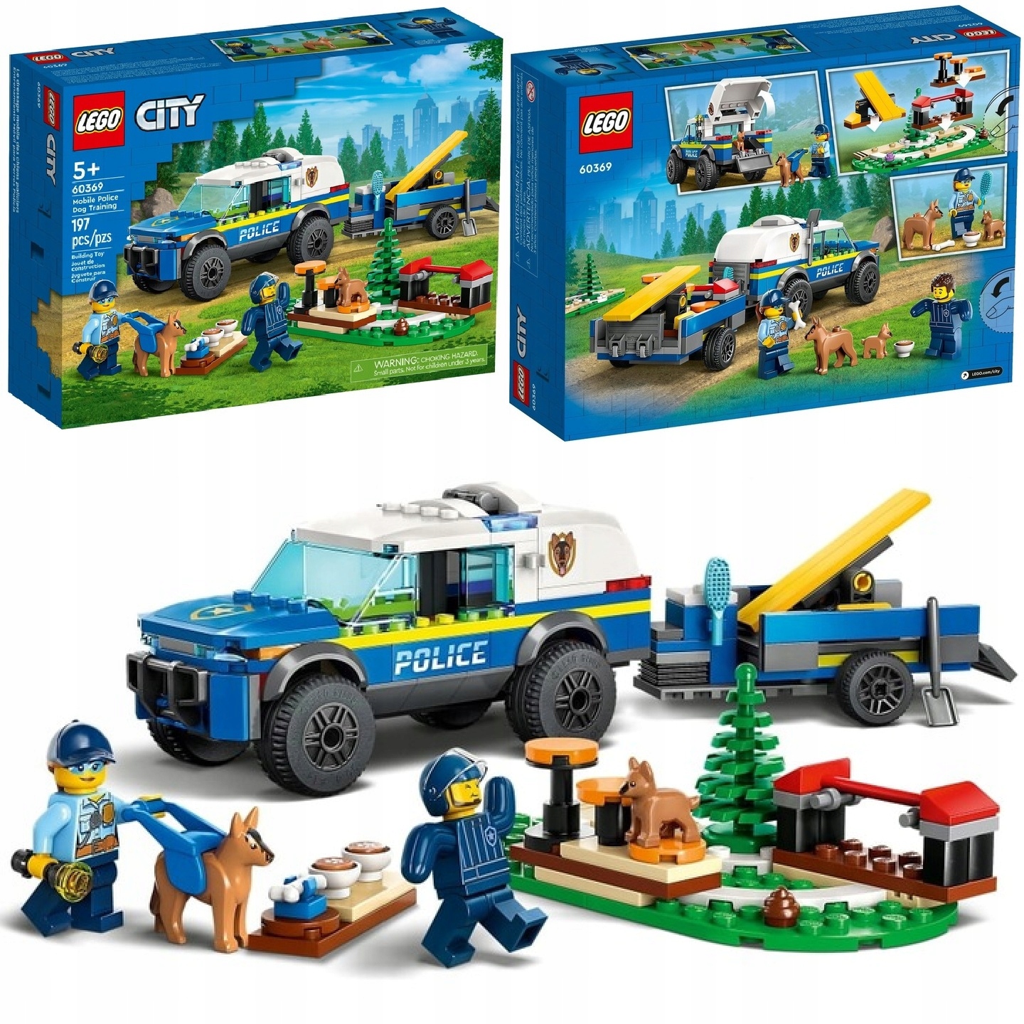 LEGO CITY 60369 SZKOLENIE PSÓW POLICYJNYCH W TERENIE + KATALOG W WERSJI PDF