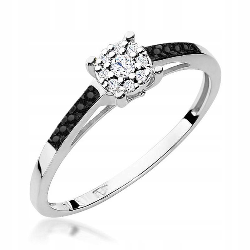 Zlatý Prstýnek 585 Brilianty 0,08 ct