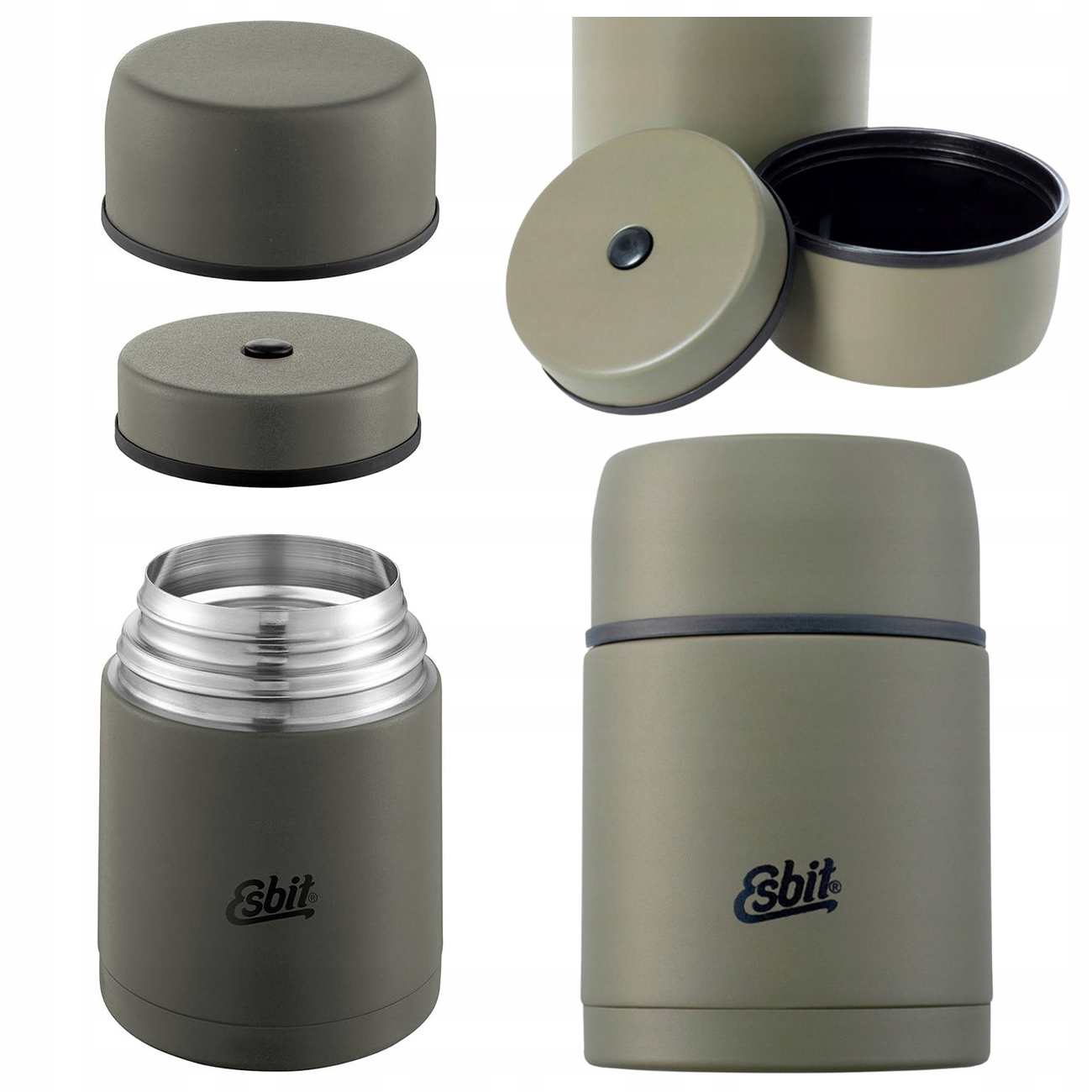 Termos Obiadowy Esbit Na Jedzenie Żywność Obiad Zupę Food Jug 0,75L Olive