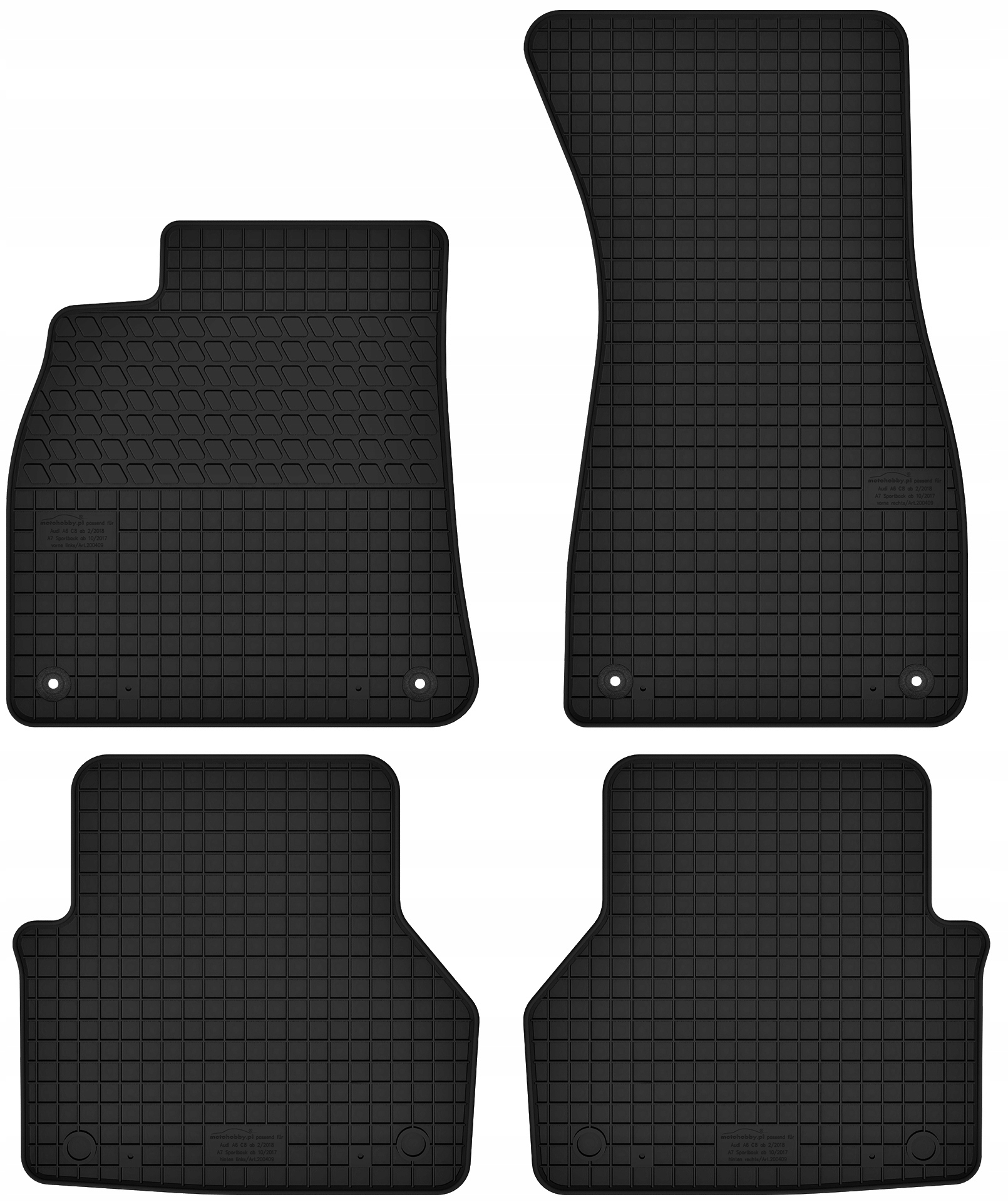 

Dywaniki gumowe Audi A6 C8