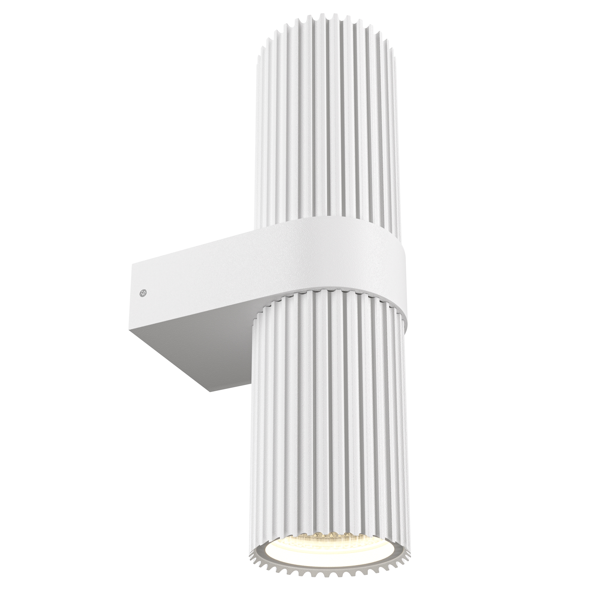 Nástenná lampa biela ozdobná tuba 23 cm hore dole do obývačky Maytoni