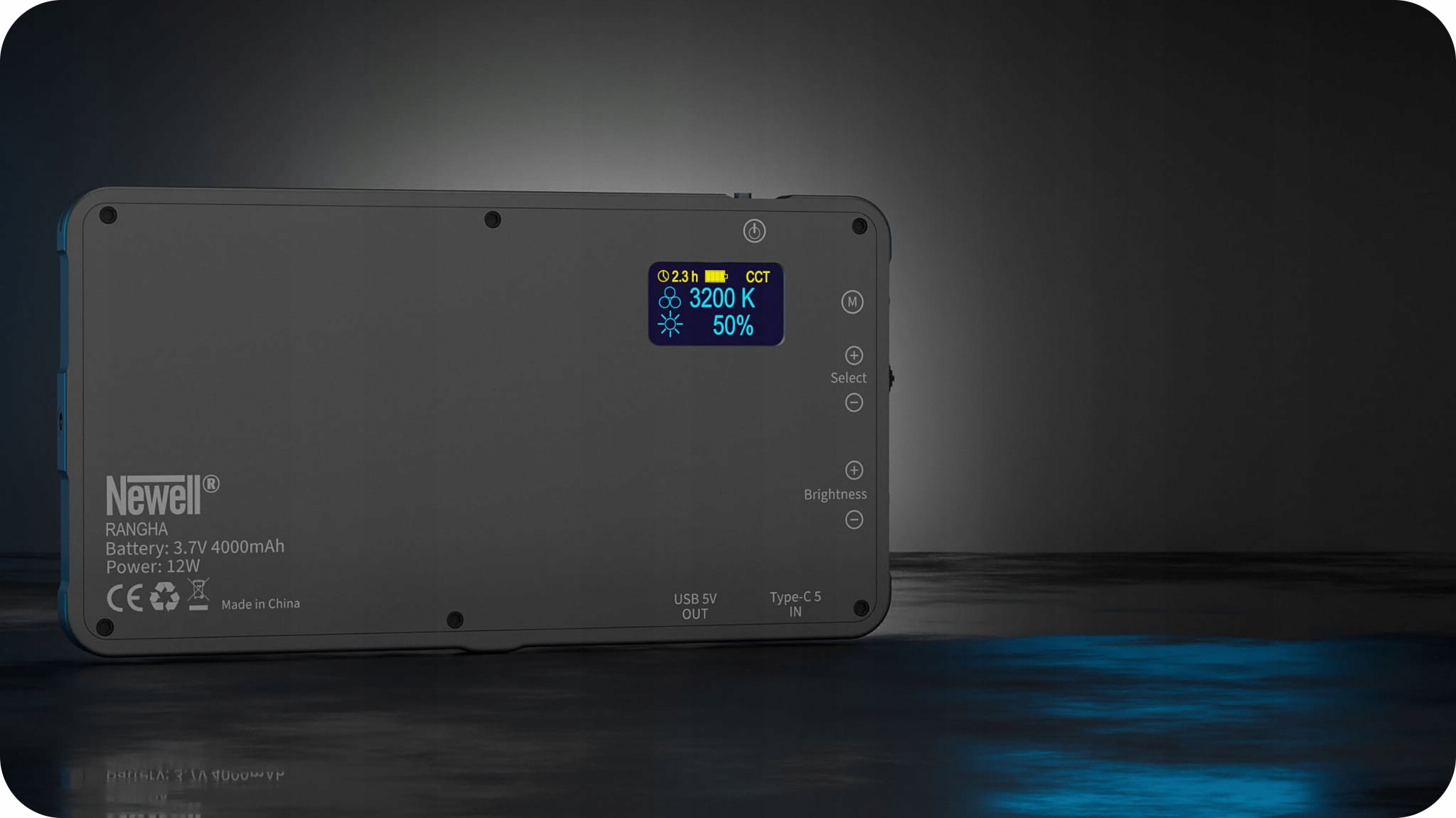 NEWELL RGB-W RANGHA - AKUMULATOROWA LAMPA LED 2500-9900K 1200 LUX Marka Newell