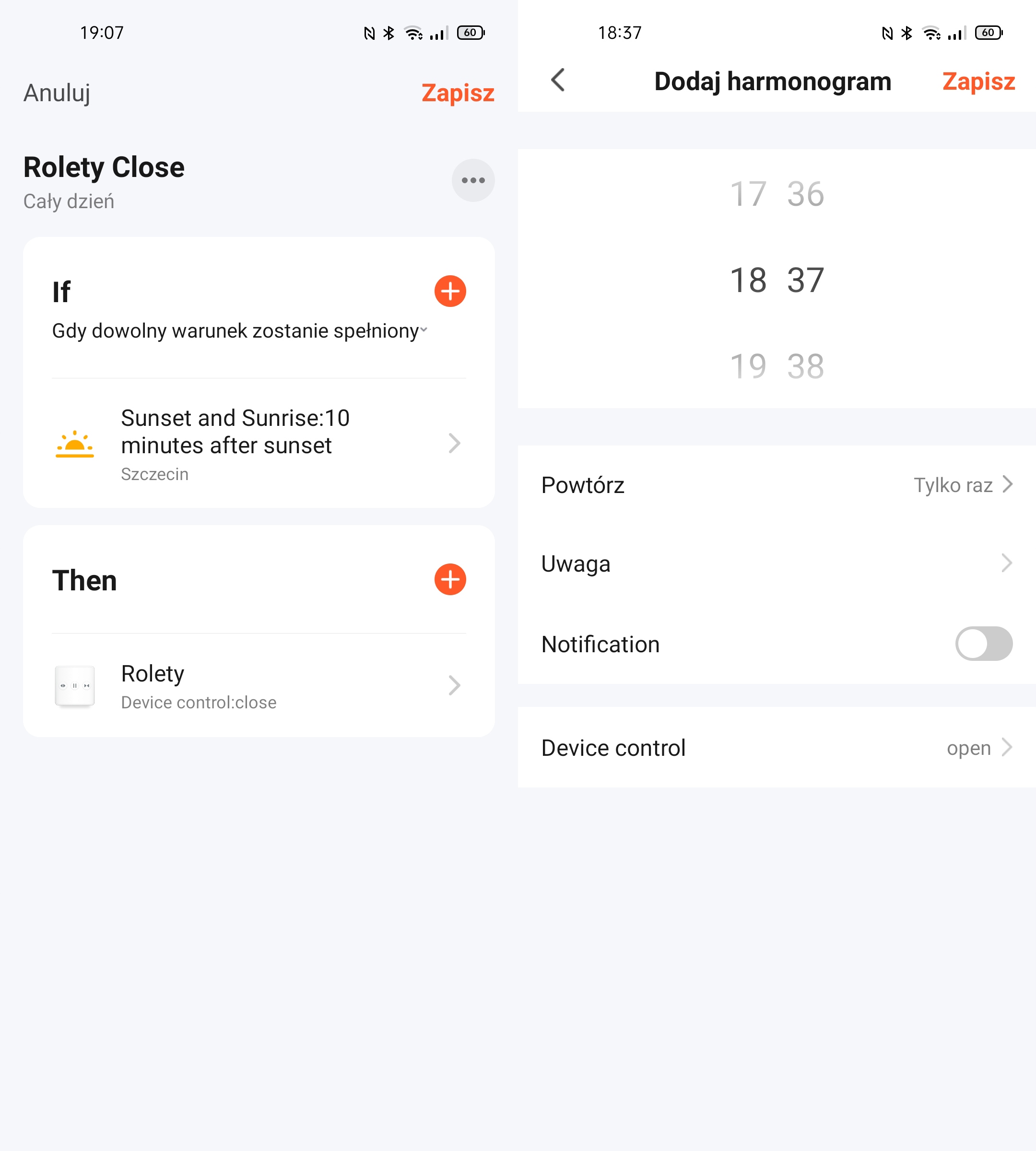 RTX Moduł Sterownik Rolet RTX TUYA WiFi + RF MINI DOPUSZKOWY Cechy dodatkowe łączność z wifi