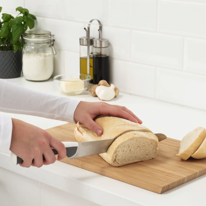 IKEA ANDLIG Komplet noży, 3 szt., jasnoszary/biały Marka Ikea