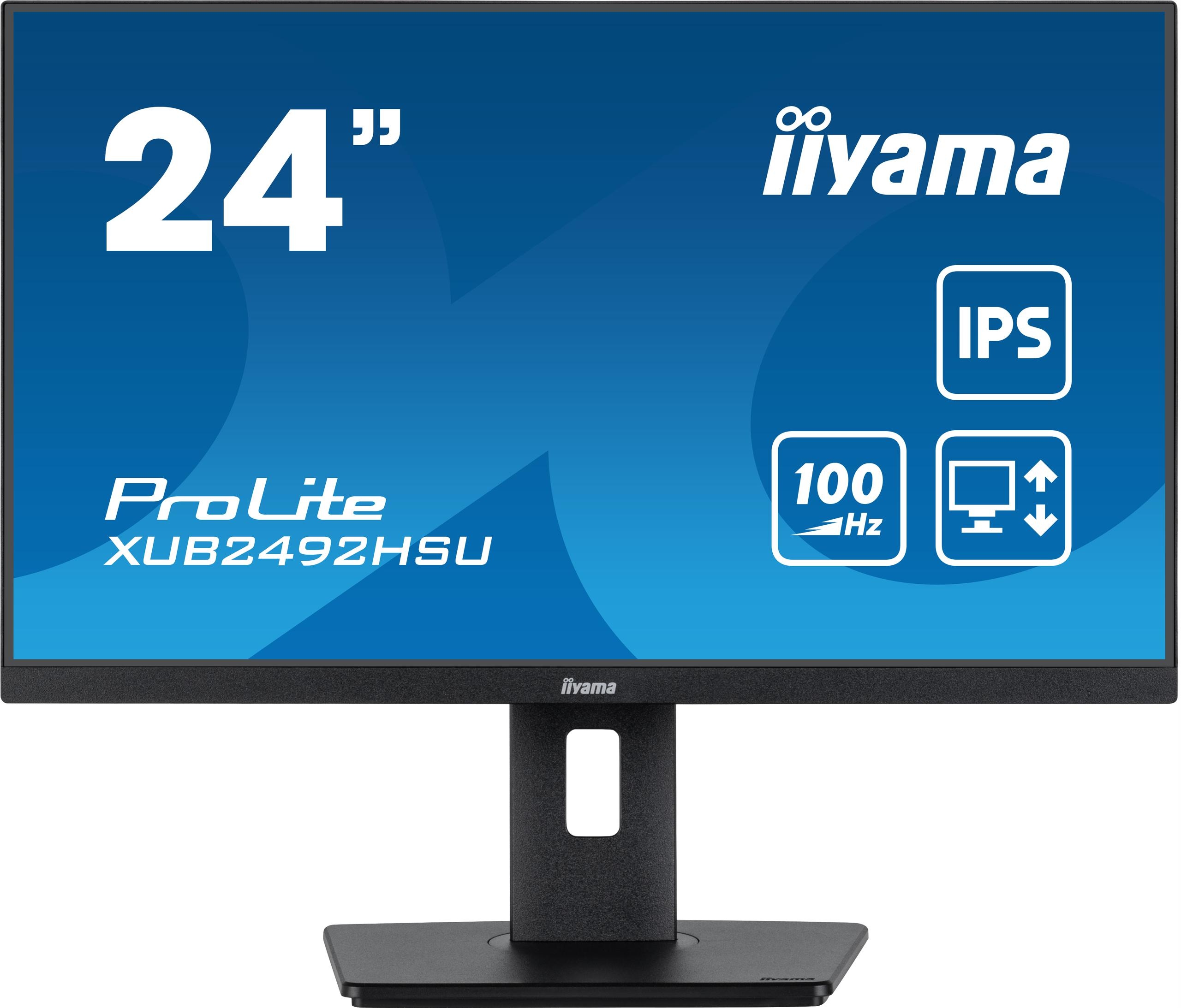 Led monitor Iiyama XUB2492HSU-B6 24 palcov Ips Hdmi Dp Usb 0,4 ms 100 Hz