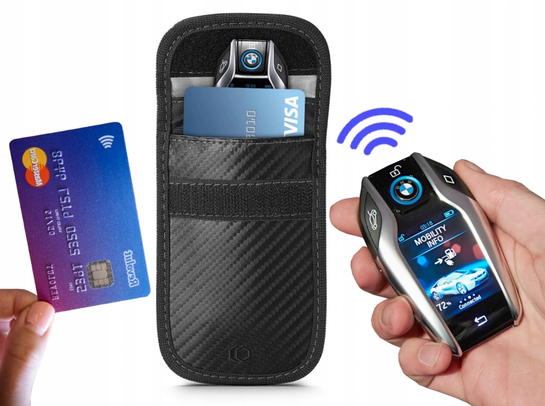 

Etui Na Kluczyk Keyless Blokada Sygnału Faraday