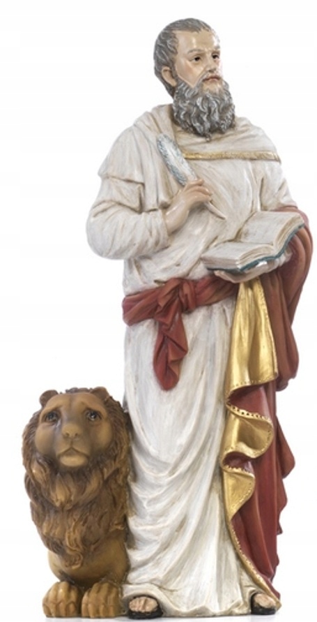 Figurka svätého Mareka Ewangelista Patrón spisovateľov a notárov 30,5 cm vysoká