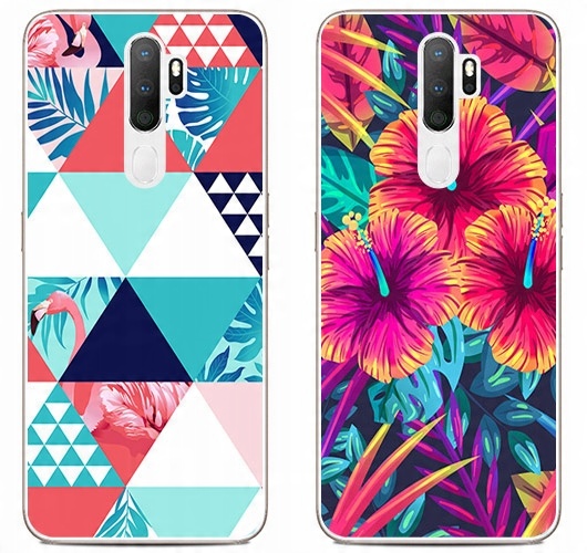 

2x Etui Silikon Foto Do Oppo A9 2020 Szkło