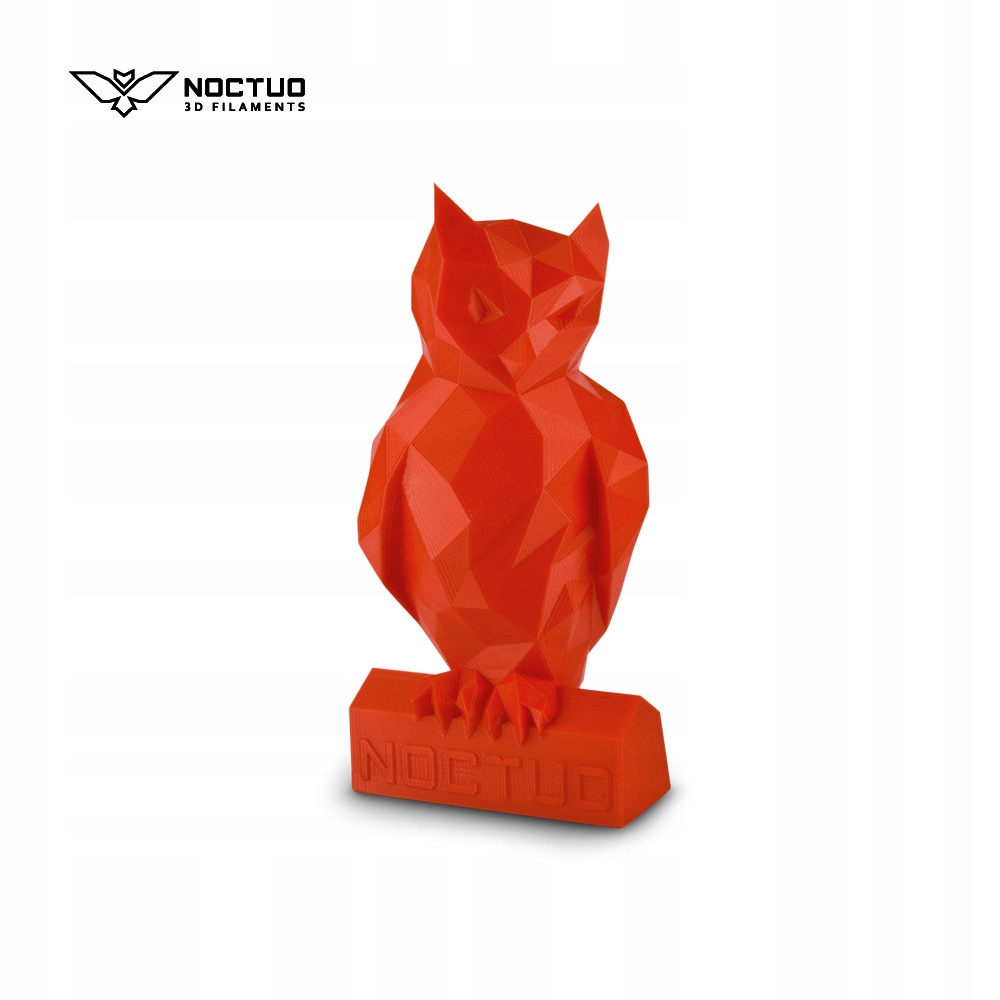 Filament PLA Noctuo 1.75mm 0.25kg Red Czerwony Materiał PLA