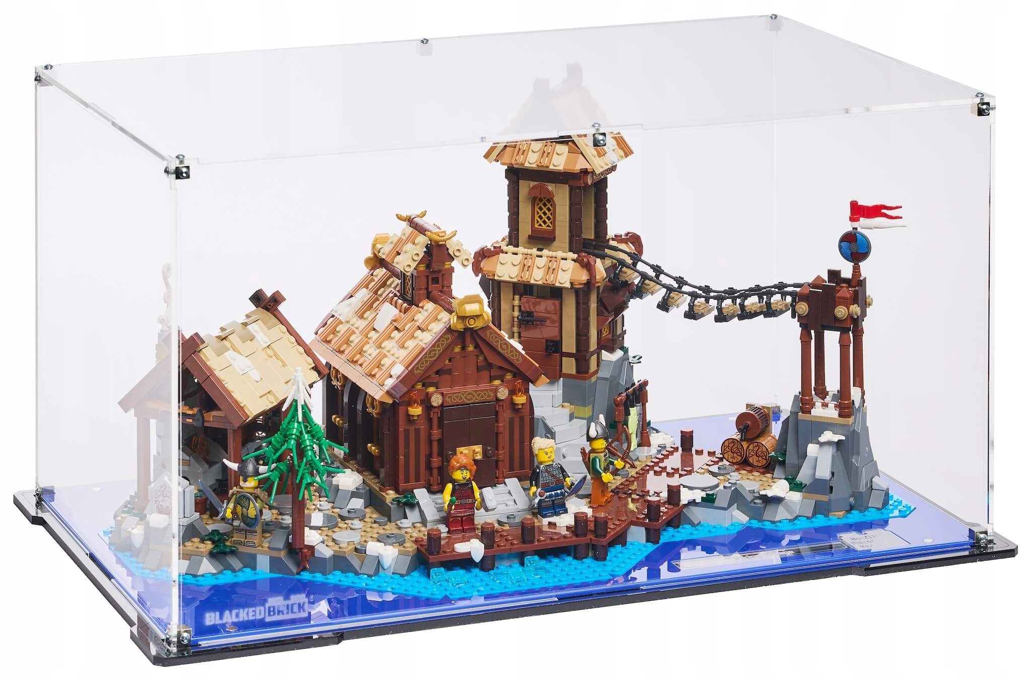 Vitrína Blacked Brick pre Lego 21343 Ideas Dedina Vikingov