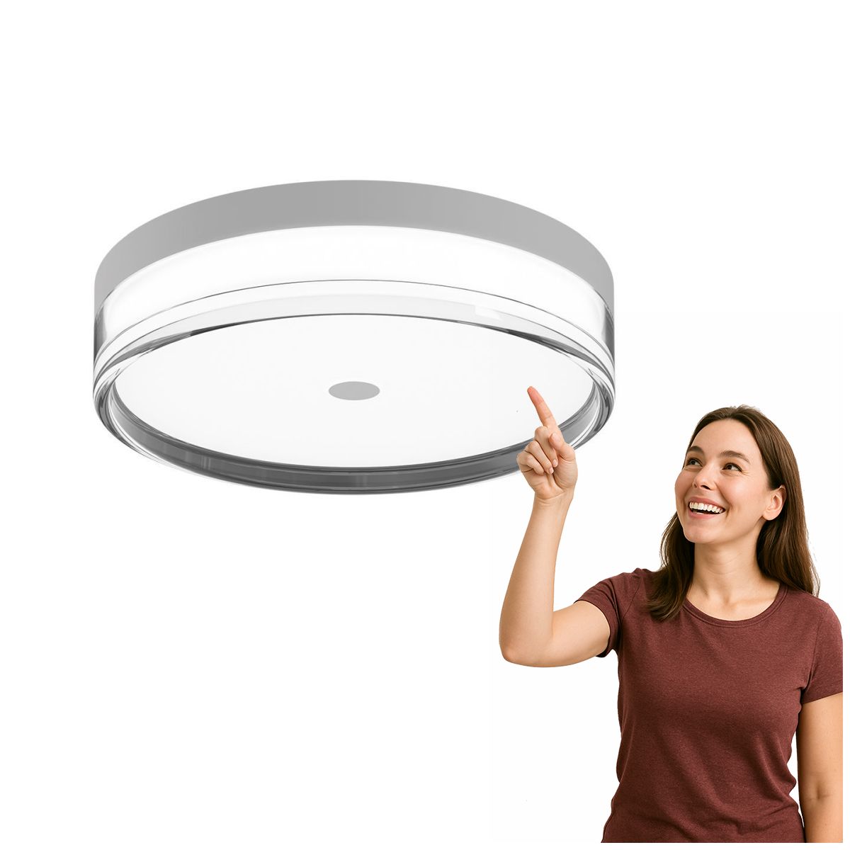 Moderná stropná Led lampa 32W Molino biela Italux