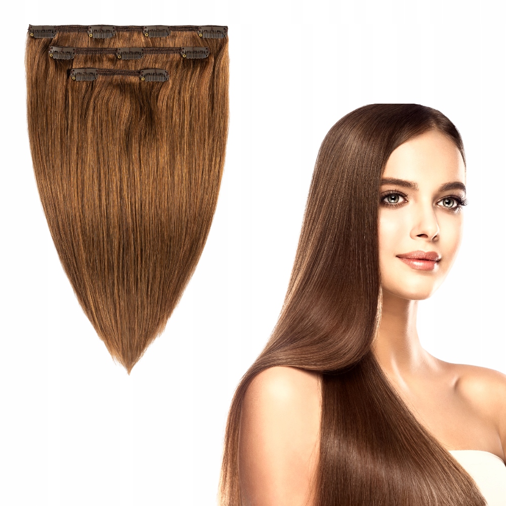 

Włosy Clip In doczepiane naturalne 30cm 3 taśmy #6