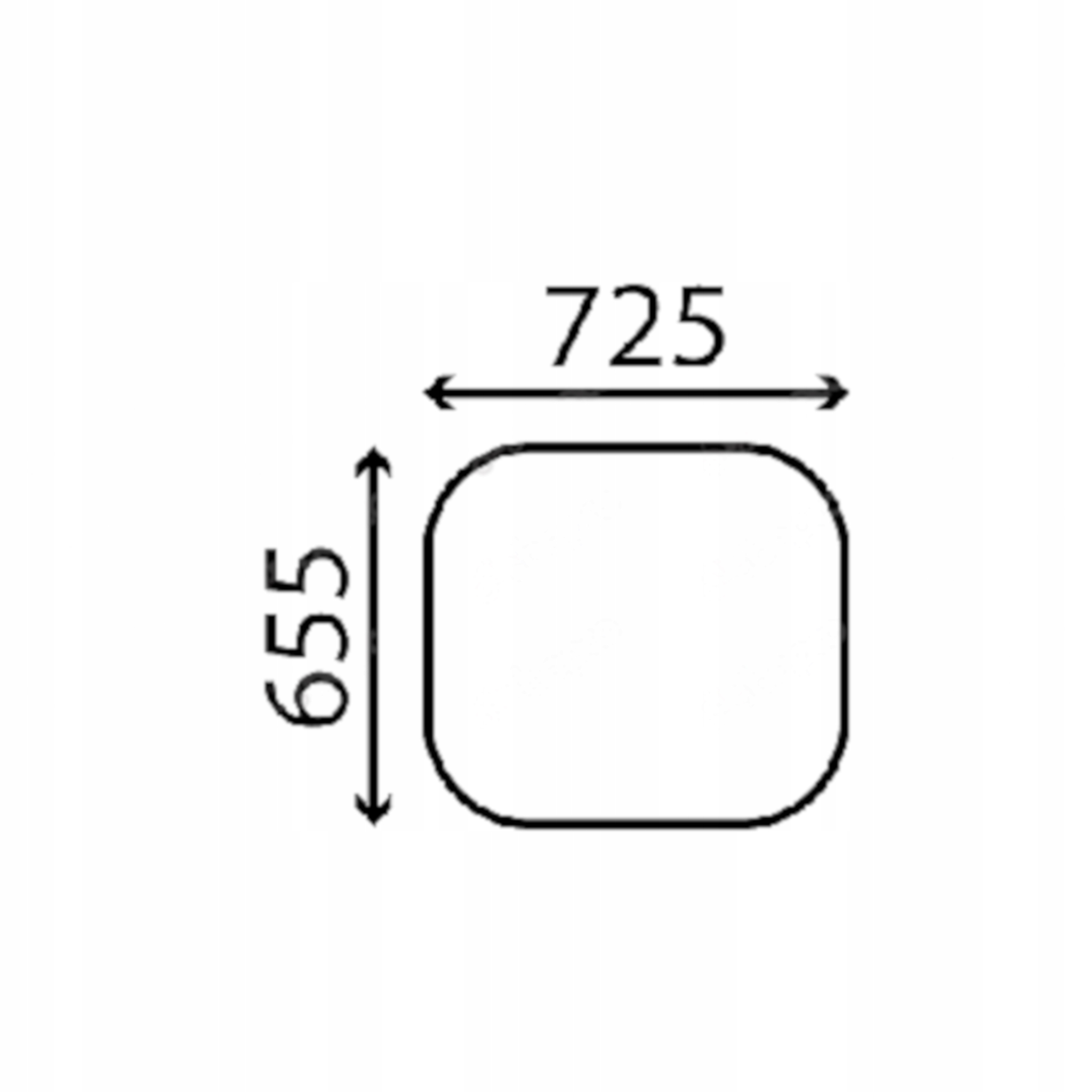 Liebherr sklo zadní 10802565 (4596)