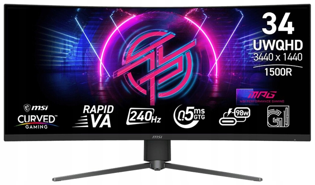 Led Monitor Msi Mpg 346CQRF X24 34" 3440 x 1440 px Va