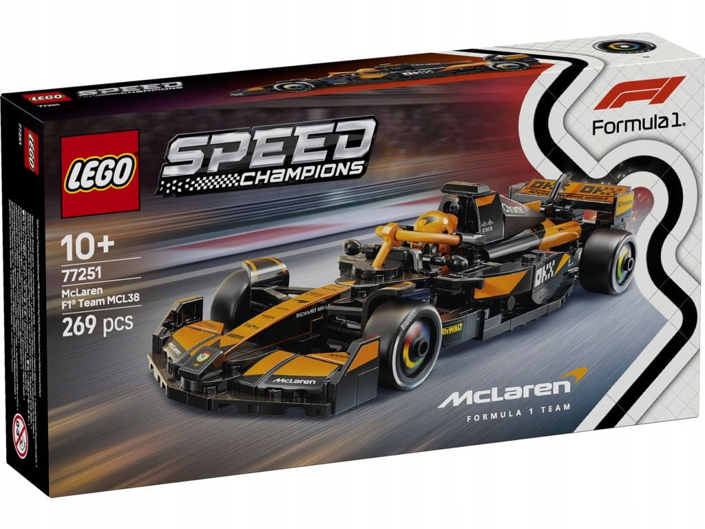 Lego 77251 Speed Champions F1 McLaren Team MCL38 Formule