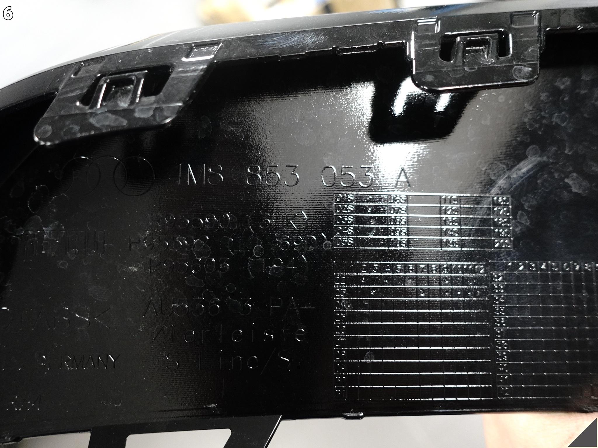 AUDI Q8 S-LINE SQ8 4M8 LIFT 24- moulding frame intake grid bumper left front