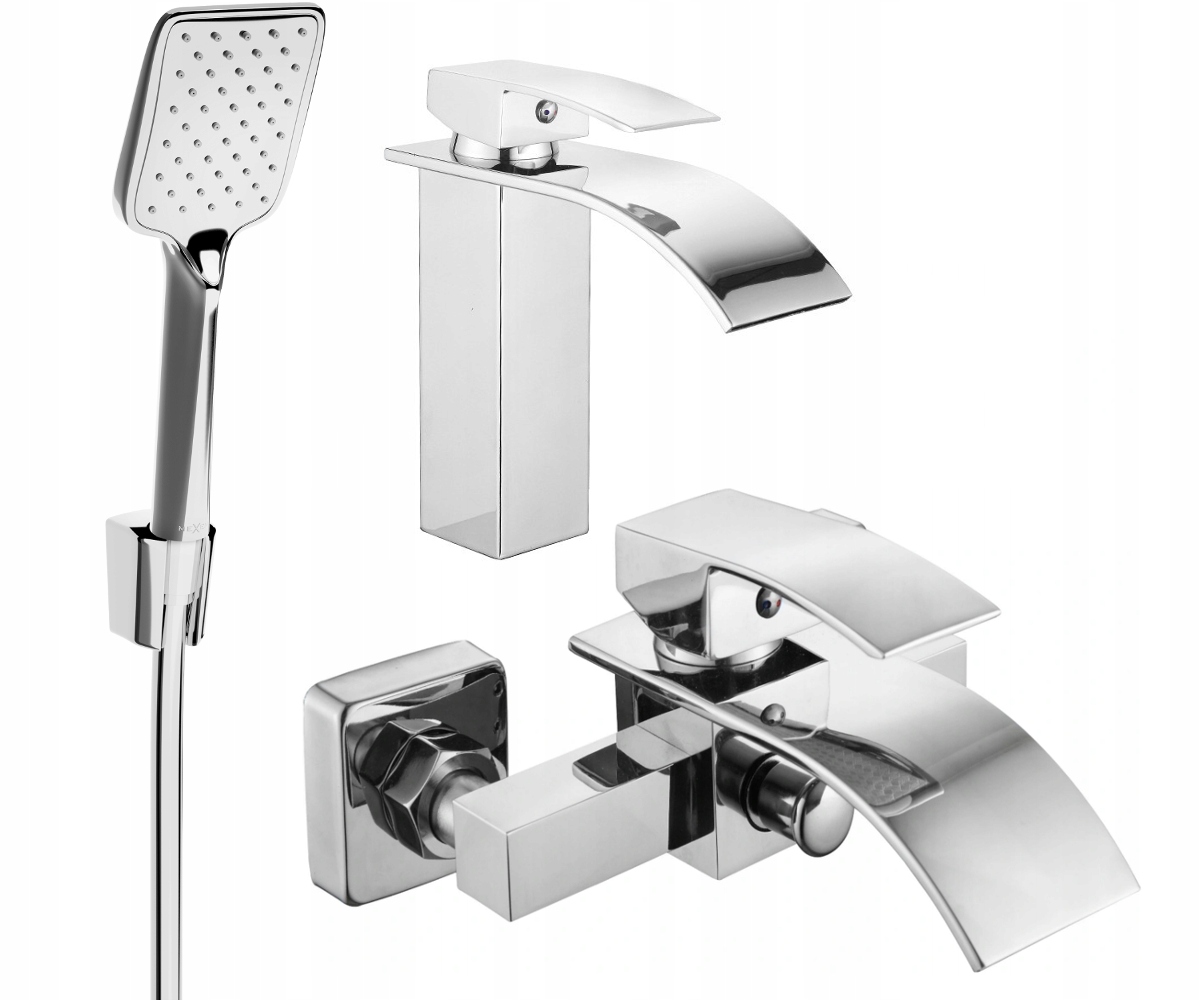 Mexen Aries R62 Chromová vanová souprava, Mosaz, 190mm, G1/2"