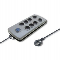 Listwa zasilająca Qoltec 2,5 m 8 gniazd