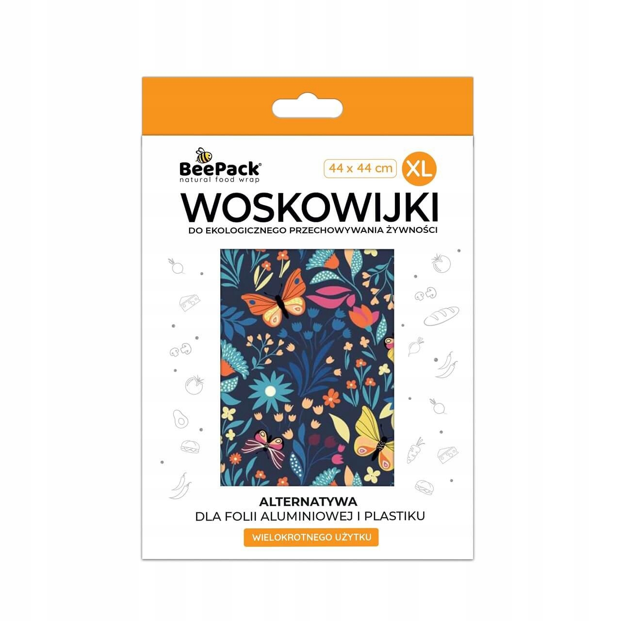 Woskowijka do przechowywania żywności, NOCNY LAS, XL (44x44cm), BeePack