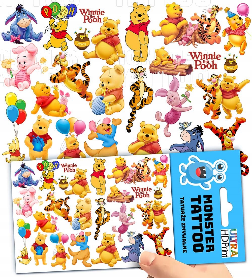 TATUAŻE ZMYWALNE DLA DZIECI DZIECIĘCE KUBUŚ PUCHATEK WZORY SUPER JAKOŚĆ Marka inny