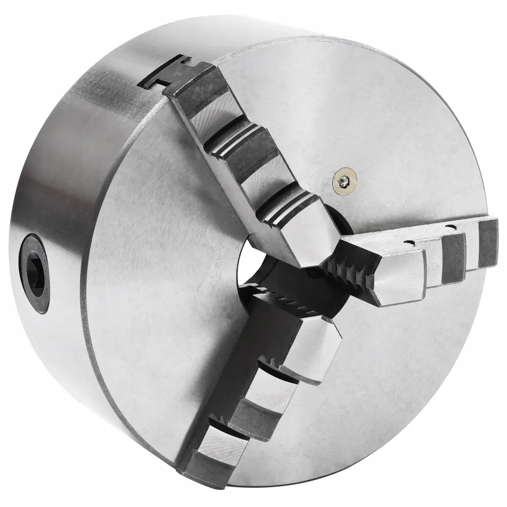Samostředící 3-čelisťový soustružnický držák 160 mm stříbrno-černý