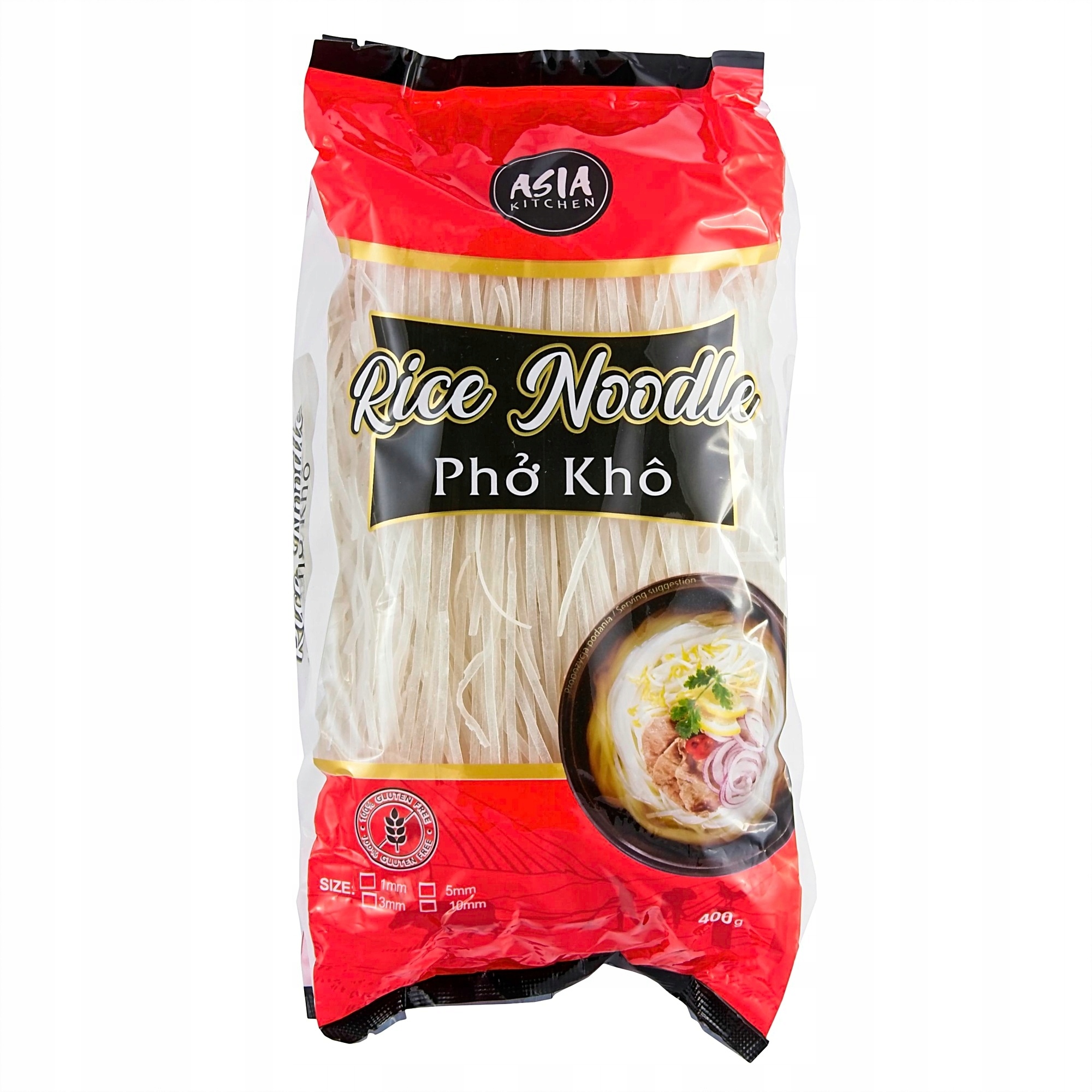 

Wstążki Makaron ryżowy 5mm Asia Kitchen 400g