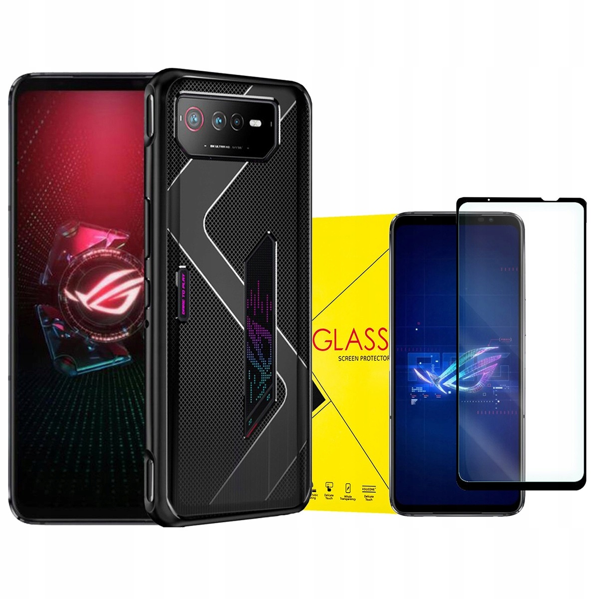 

Etui do Rog Phone 6D obudowa case szkło