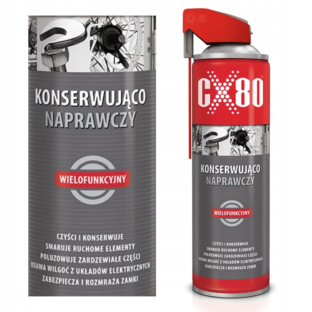 CX80 Preparat Konserwująco-naprawczy Odrdzewiacz 500ml Duospray