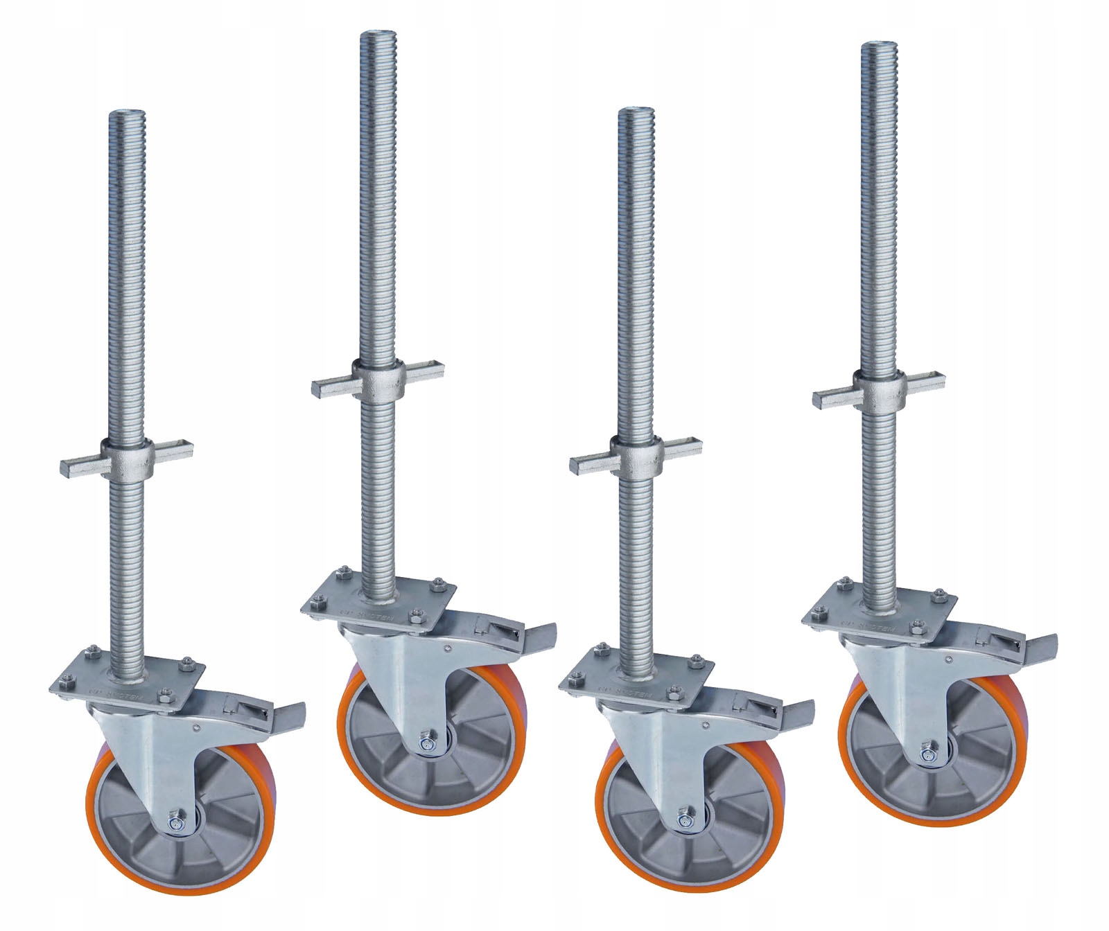 Koła do rusztowań klinowych choinkowych elewacyjnych fi200 Alu+pu x 4szt