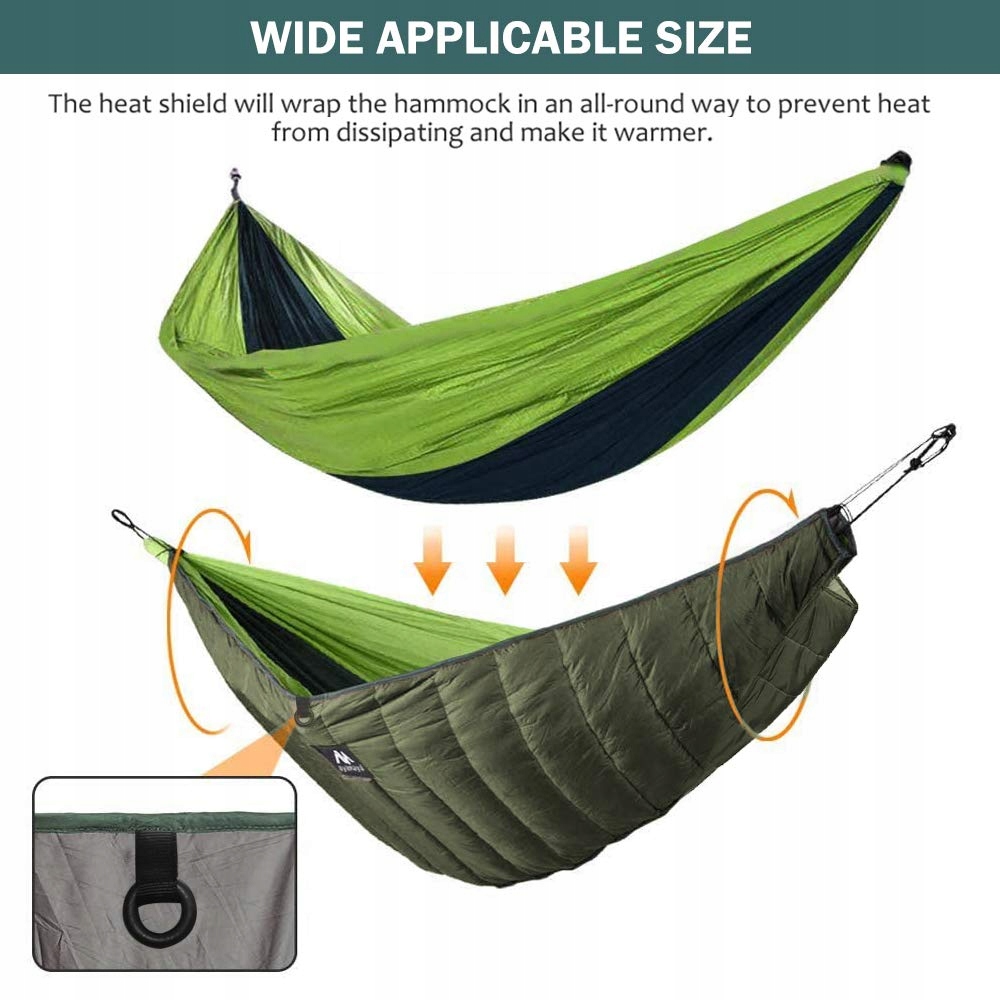 AYAMAYA Ultralekki Śpiwór Podwieszany Zimowy Do Hama Na Zewnątrz Camping — miniatura 5
