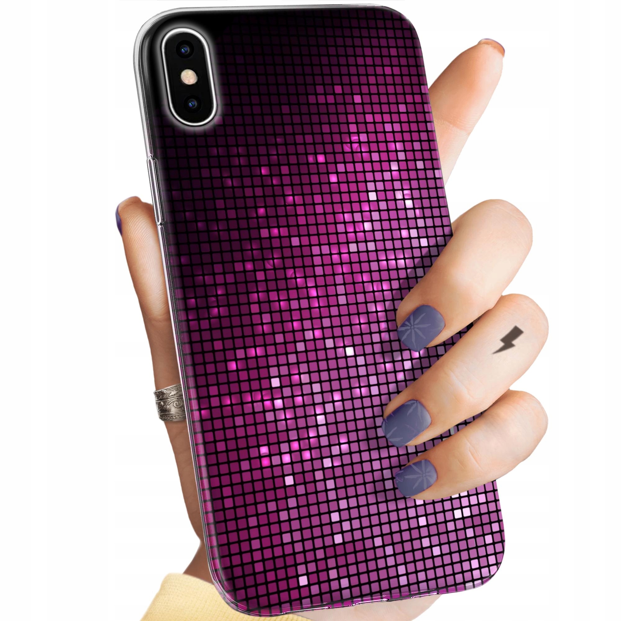 Etui Do Iphone Xs Max Imitacja Brokatu Brokatowe Błyszczące Obudowa