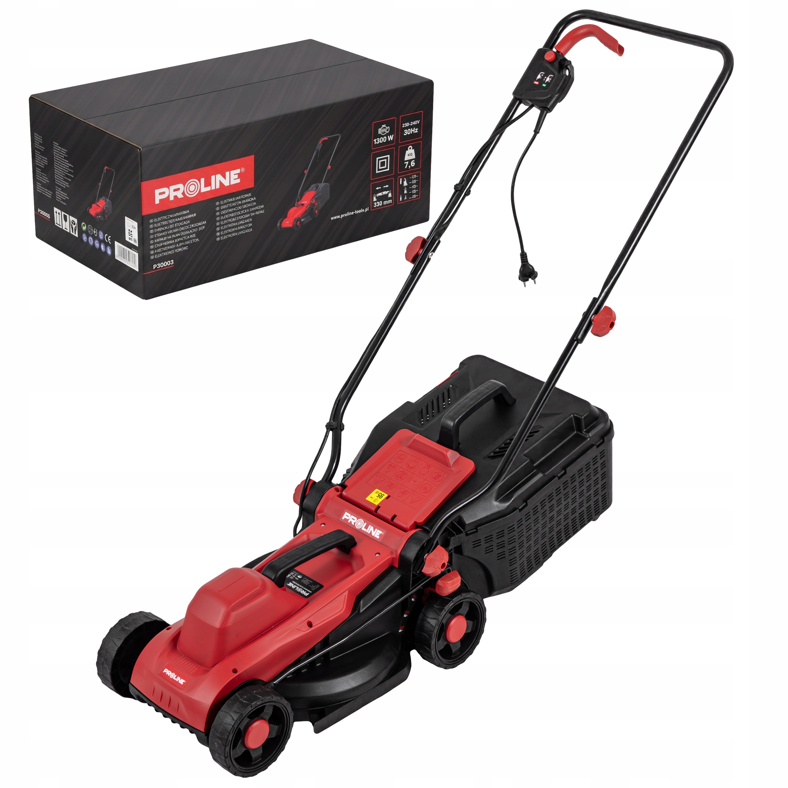 Elektrická Kosačka 1300 W, 33 CM, 25/35/45/55/65, Proline