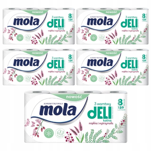 

Papier toaletowy Mola dELIkatna 8 rolek Pakiet