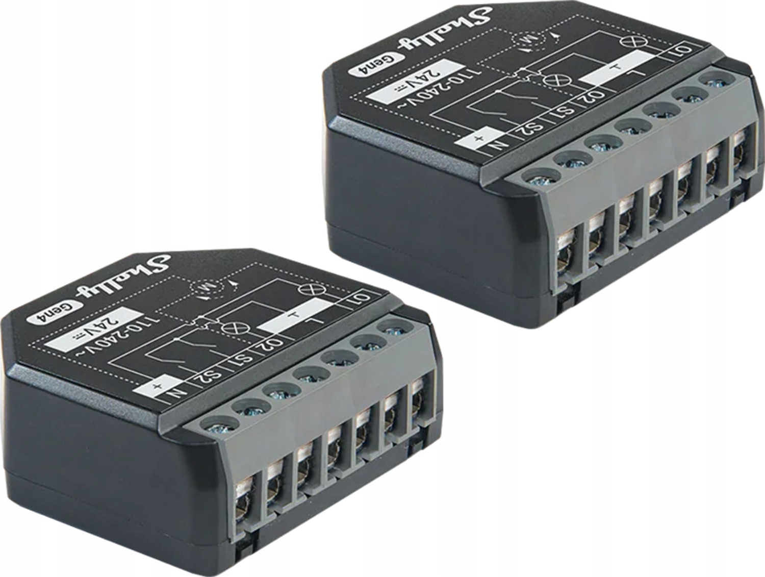 Ovládač Shelly 2PM GEN4 Zigbee/matter Sada 2 Ks Smart Home