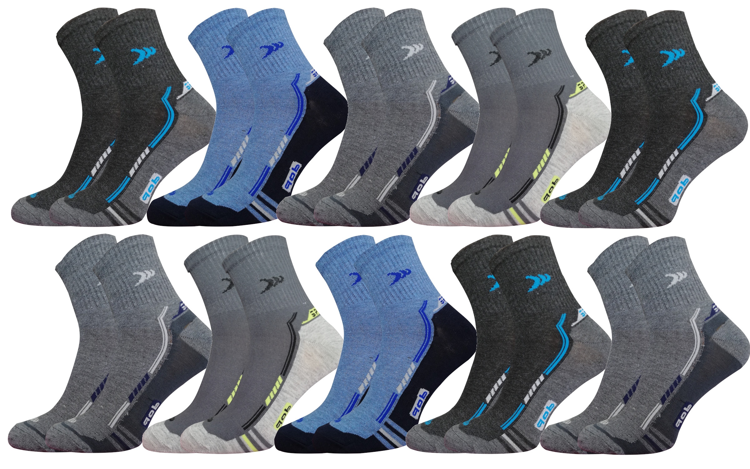 

10x Skarpetki męskie Skarpety długie 42-46 bawełna