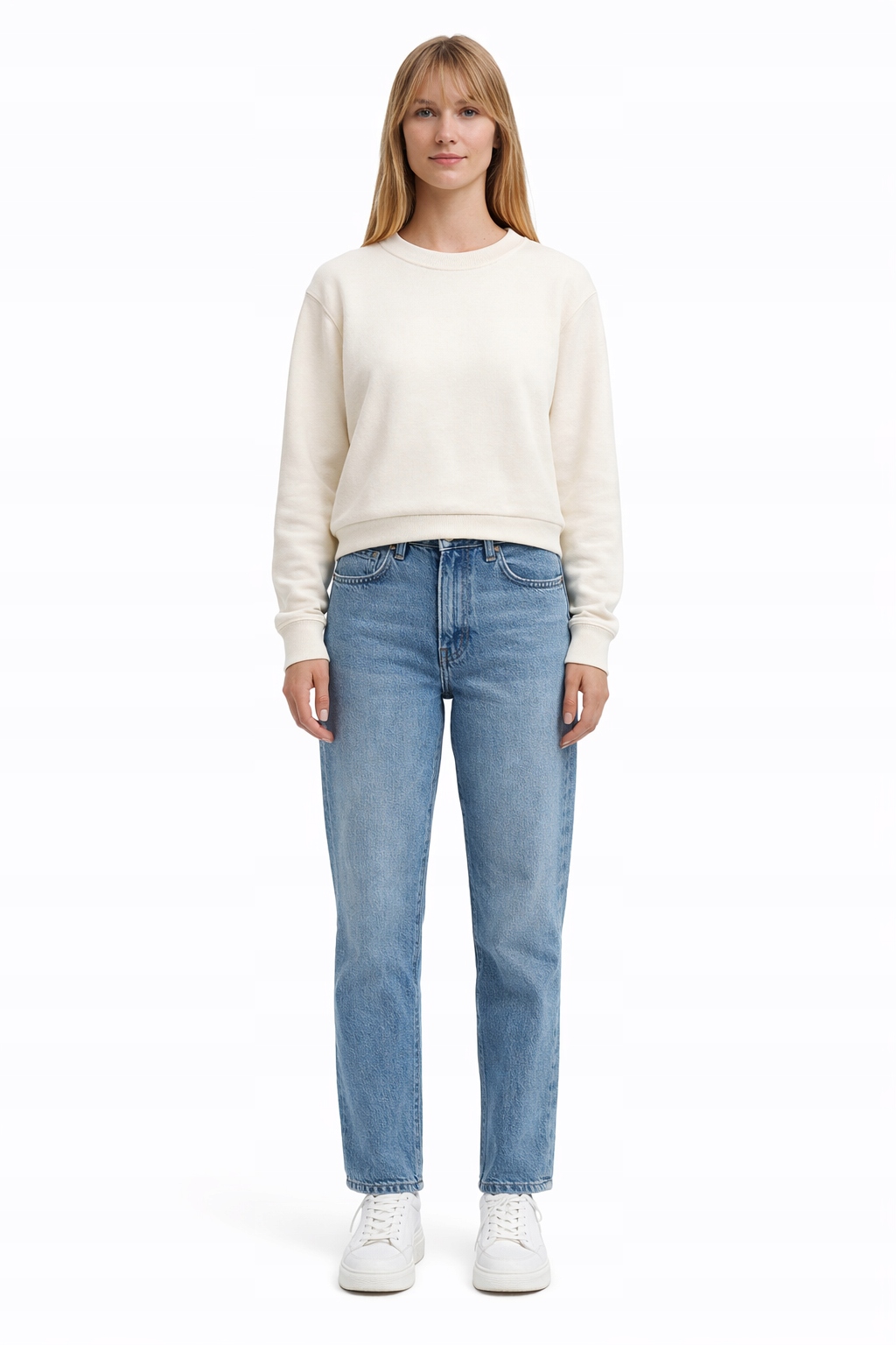 Calvin Klein Džíny Mom Jeans Vysoký Pas Dlouhé Modré 28/30 I3C