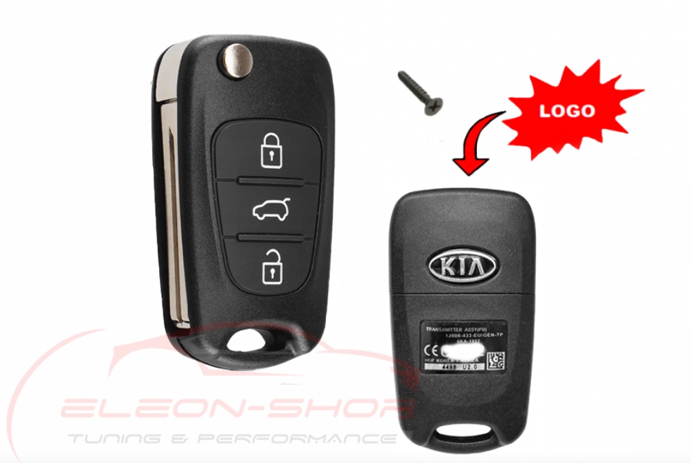 KLUCZYK OBUDOWA KIA CEED SPORTAGE SOUL RIO +LOGO