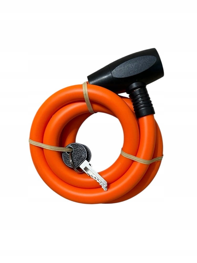 Go Active Zapięcie rowerowe na klucz 120 cm 2 klucze Pomarańcz 526