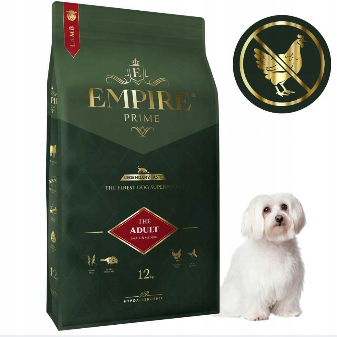 Empire Prime Karma monobiałkowa Adult Lamb- dla Maltańczyków- 12kg