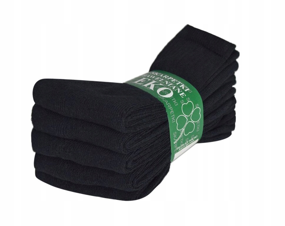 

skarpetki frotte frotowe z froty Czarne 5 par