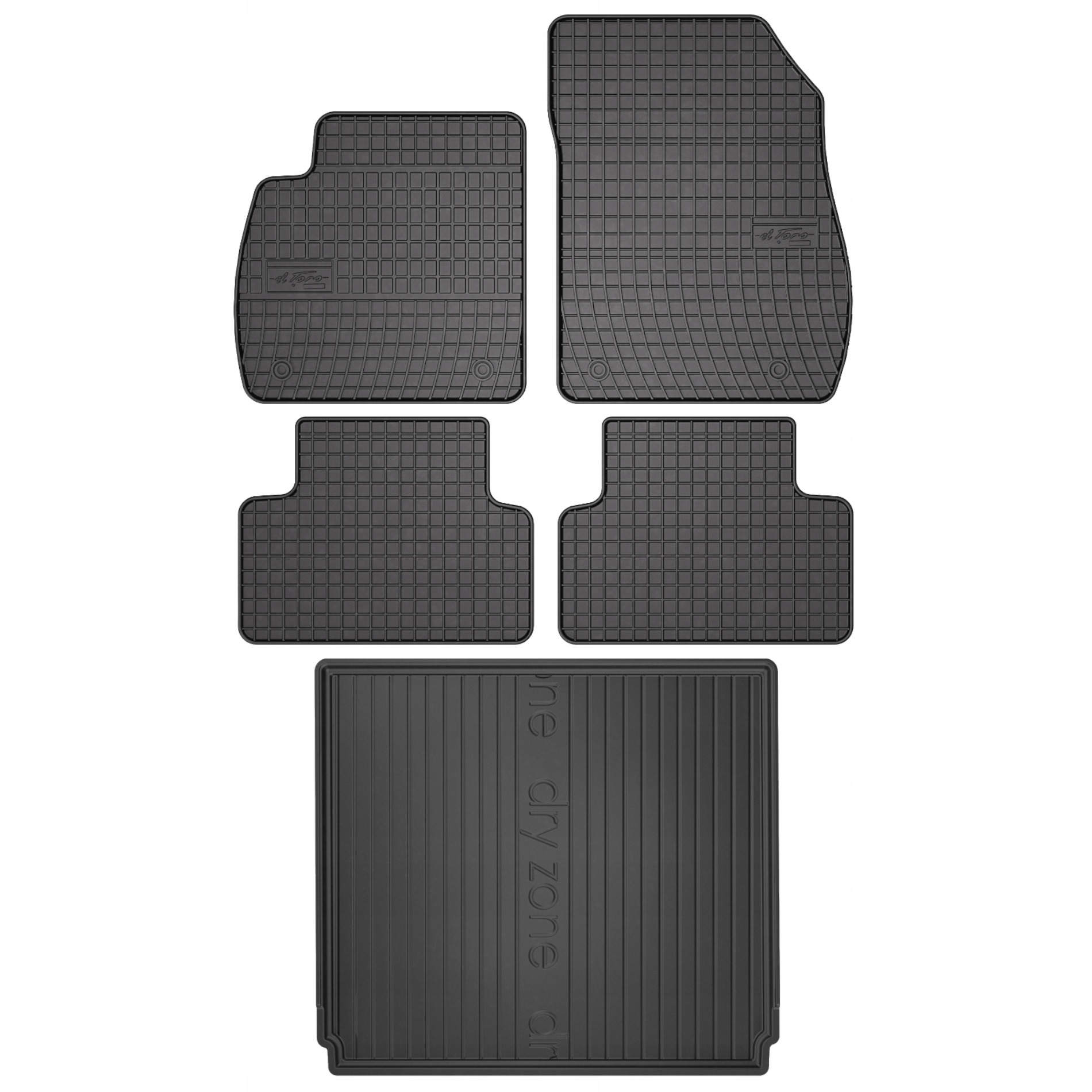 Gumové rohože rohožka do batožinového priestoru pre Opel Zafira C 12 5 osôb