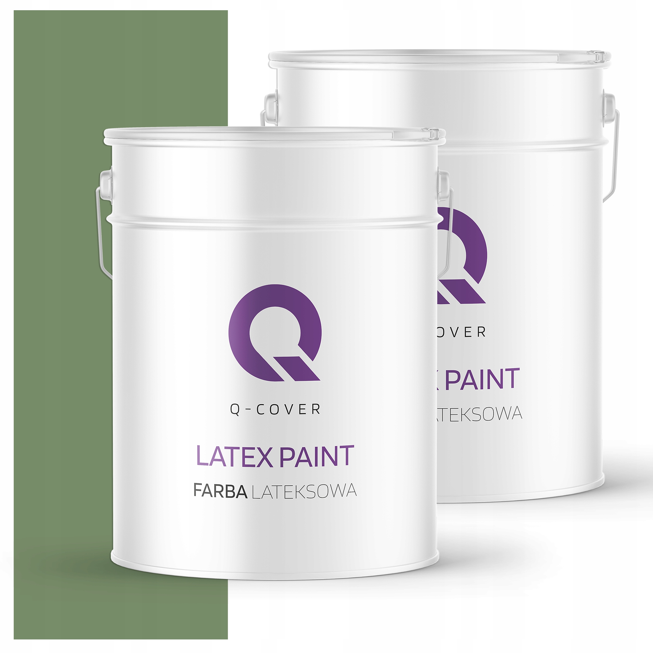 Latexová farba na interiér steny Stropy 10L Hlboká matná zelená tmavá