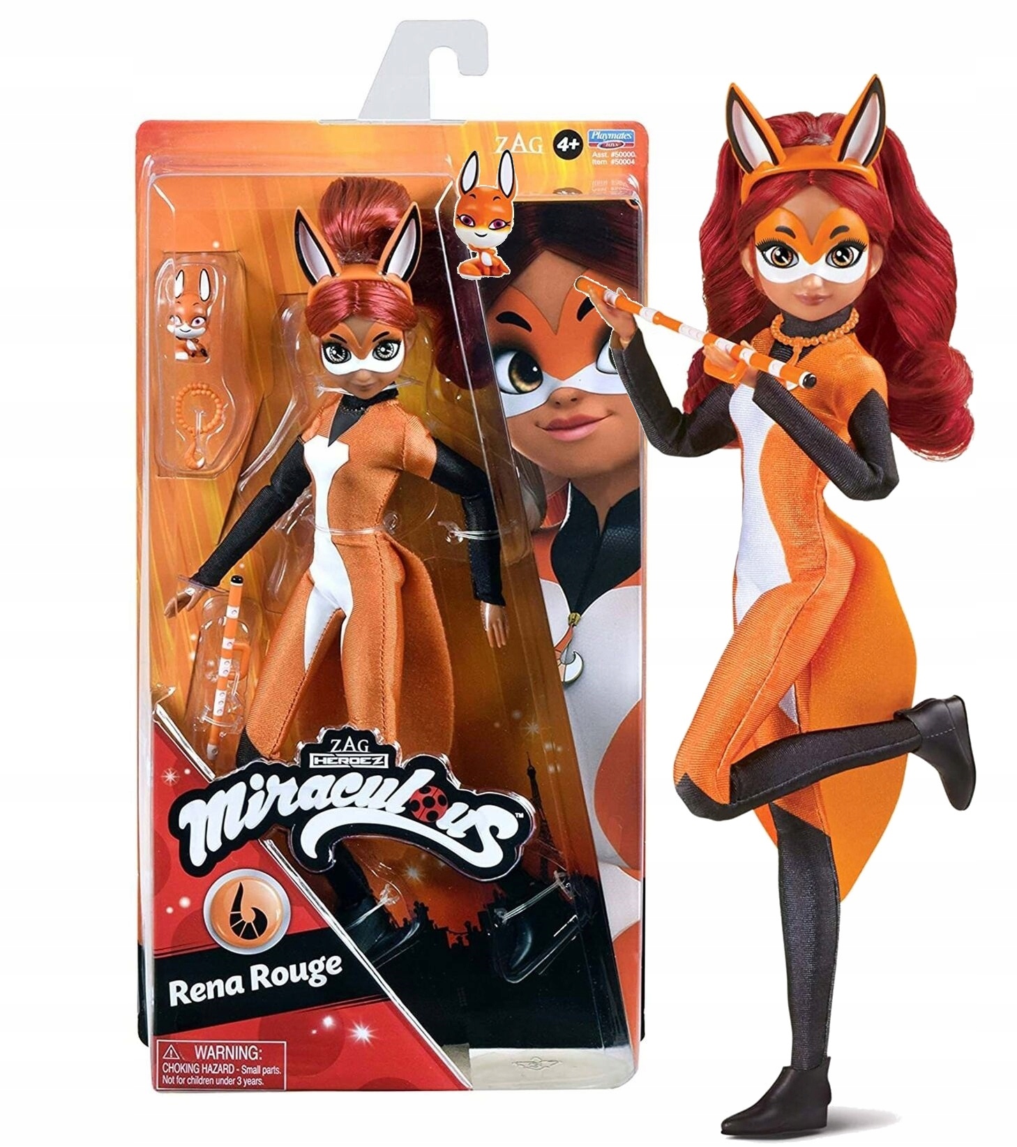 

Biedronka I Czarny Kot Miraculous Lalka Ruda Kitka