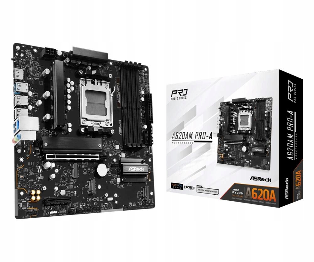 ASRock Mb Sc AM5 A620AM Pro-a, Amd A620A, 4xDDR5, 1xHDMI A620AM Pro-a