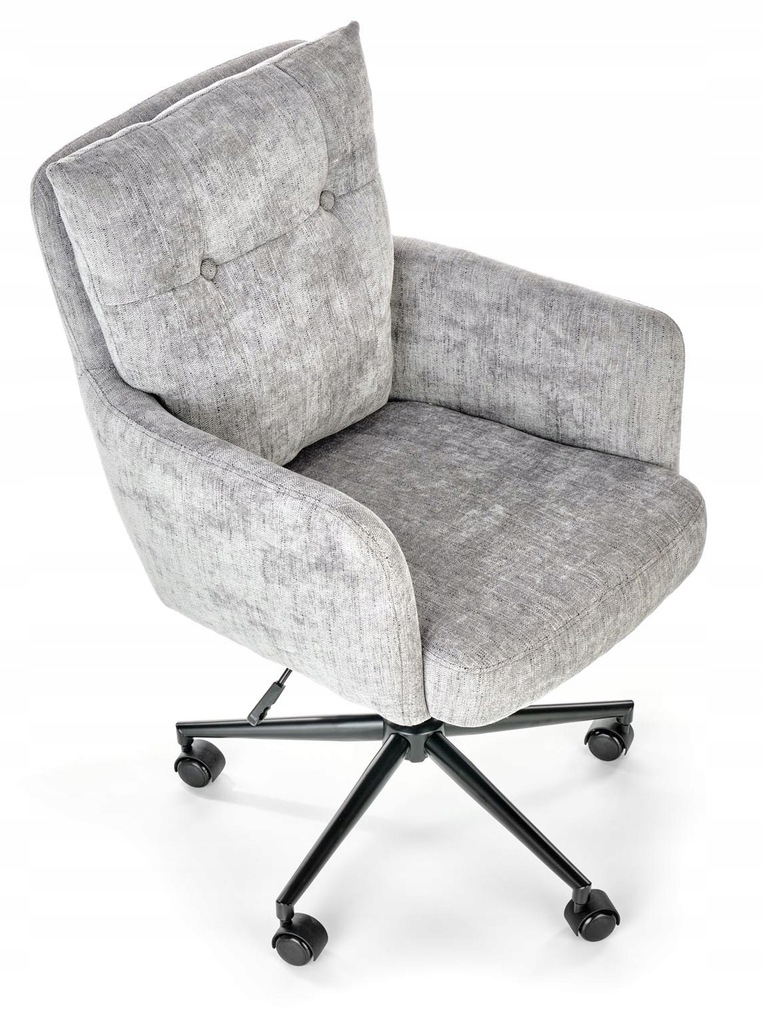 Fotel biurowy Flores jasny popiel obrotowy