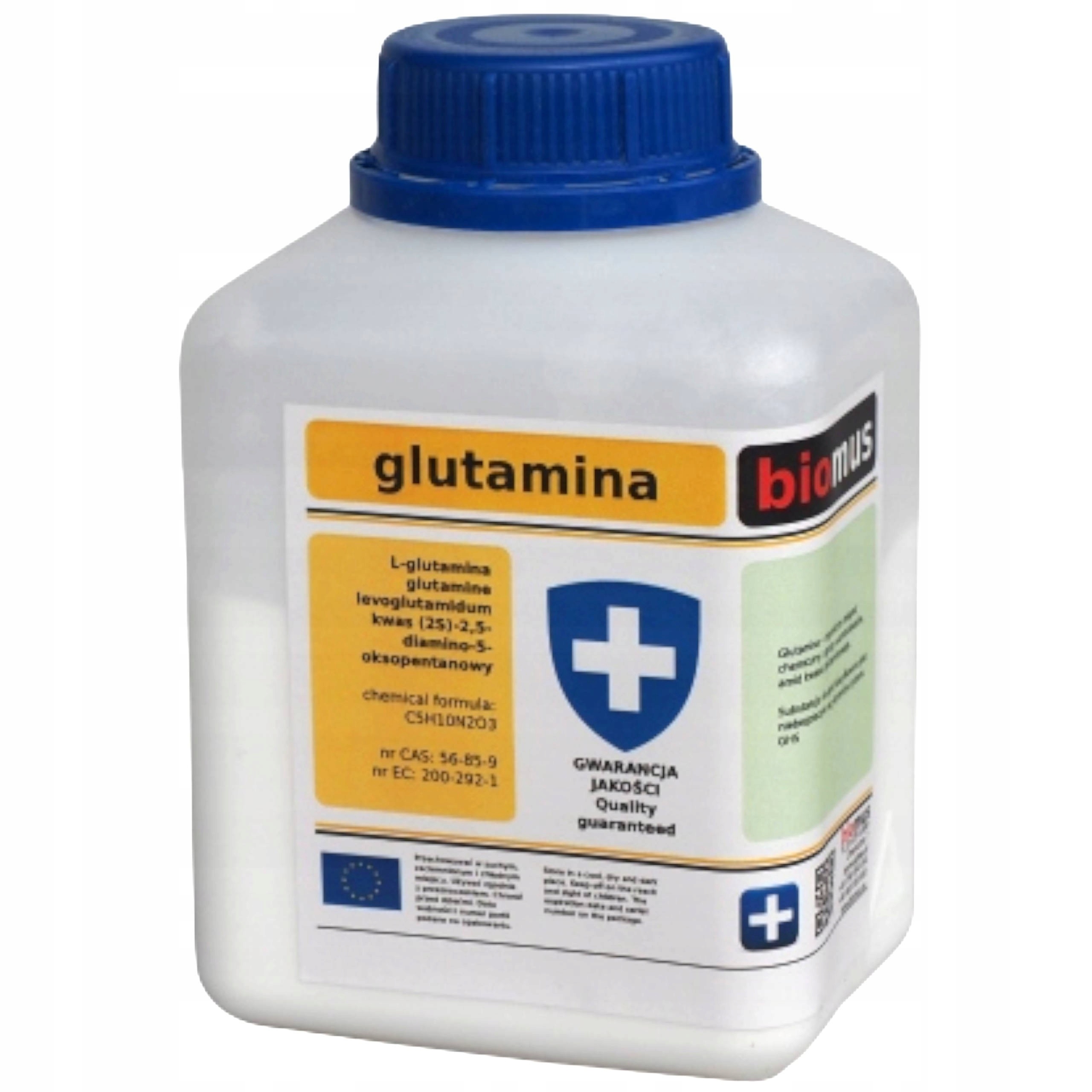 

Glutamina L-glutamine czysta Biomus 250g